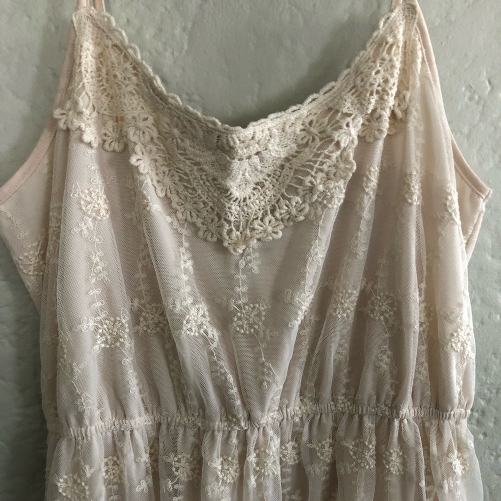 White Crochet Lace Dress